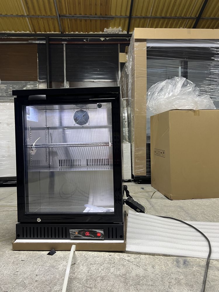 Vitrina frigorifica Minibar NOU negru interior inox 60cm latime
