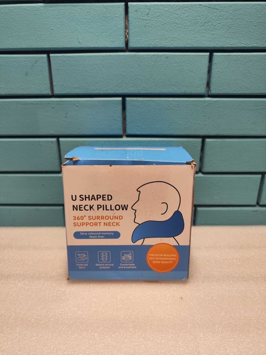 Mineup възглавница за пътуване от мемори пяна за самолет и кола черна