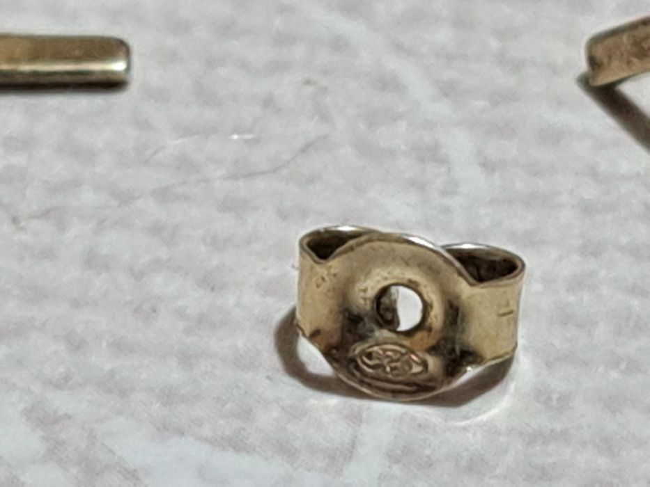 Cercei Argint Placati Cu Aur 1,49g