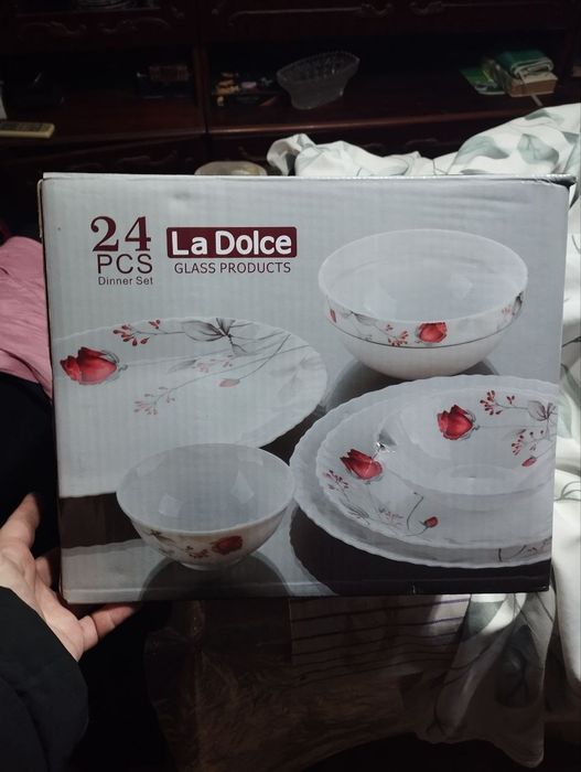 Набор посуды. 24 предмета. Стеклокерамика