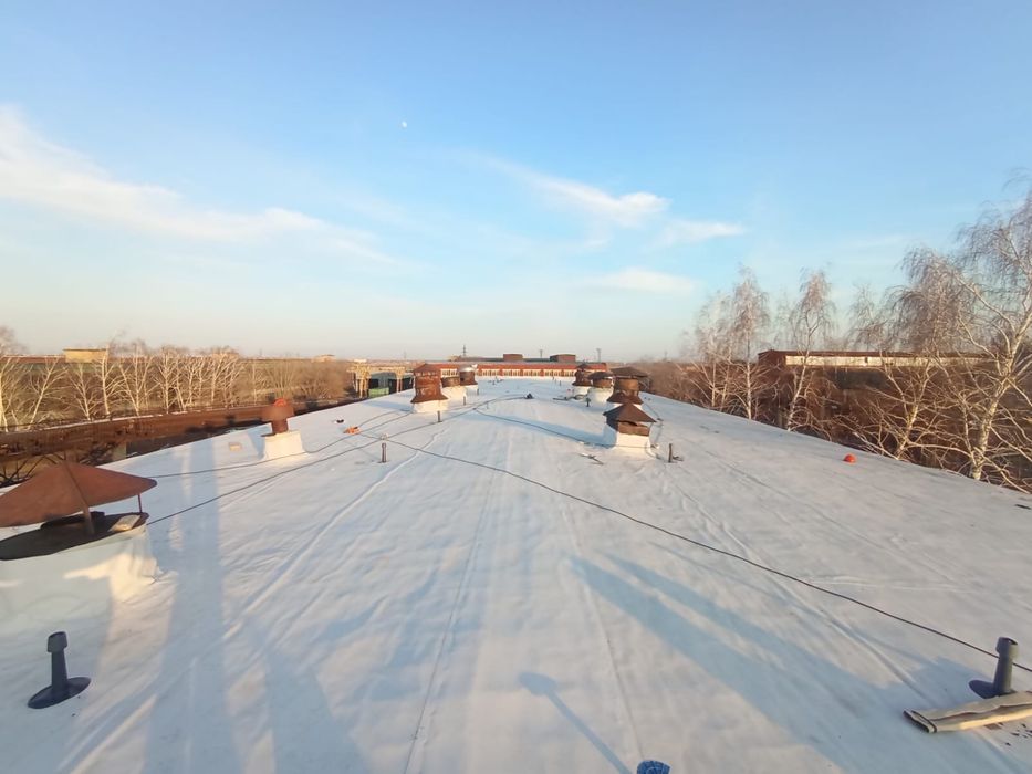 Кровельные работы , мягкая кровля ПВХ мембрана