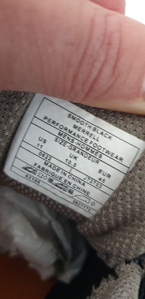 Merrell Vibram Leather / 45 /29 UK10.5 US 11 ОРИГИНАЛ! Мъжки Обувки!
