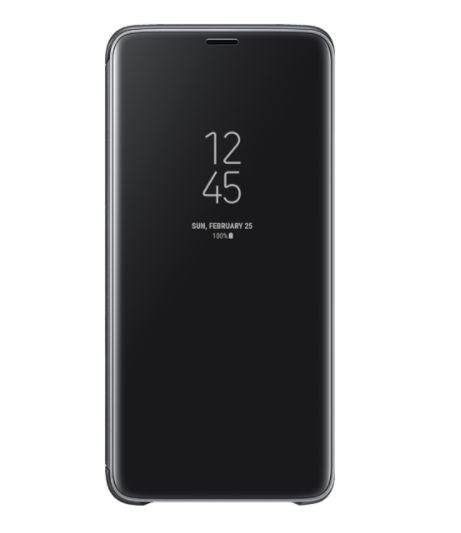 Husa de protectie Samsung Clear View Standing pentru Galaxy S9, Black
