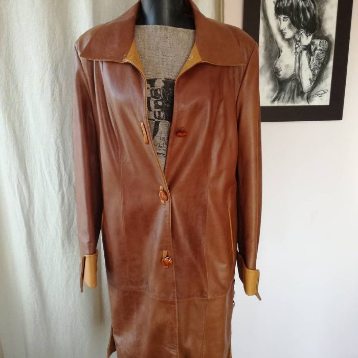 Geaca piele italieneasca, moale, manusa