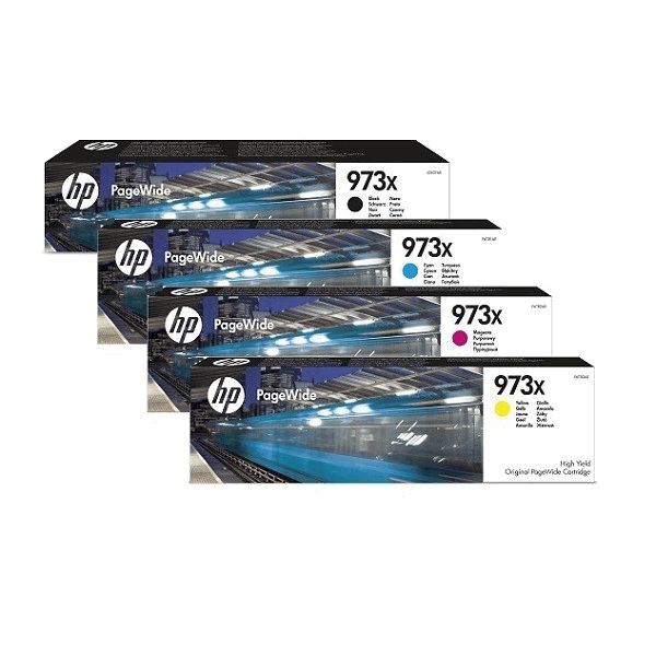 Set 4 cartuse imprimanta HP 973X, Black, Cyan, Magenta, Yellow