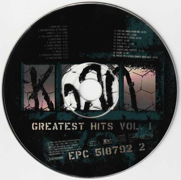 CD+DVD Korn - Greatest Hits Vol. 1 2004