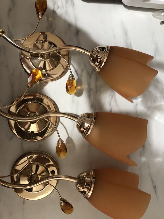 Aplice perete stil floare 3 bucatii