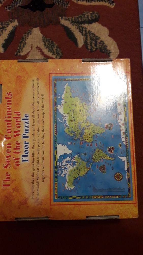 Harta Lumii - Puzzle mare 52x83cm, 60 piese mari
