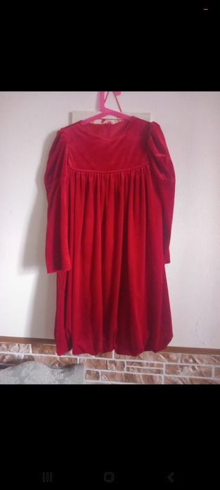 Rochie catifea fete 8 ani