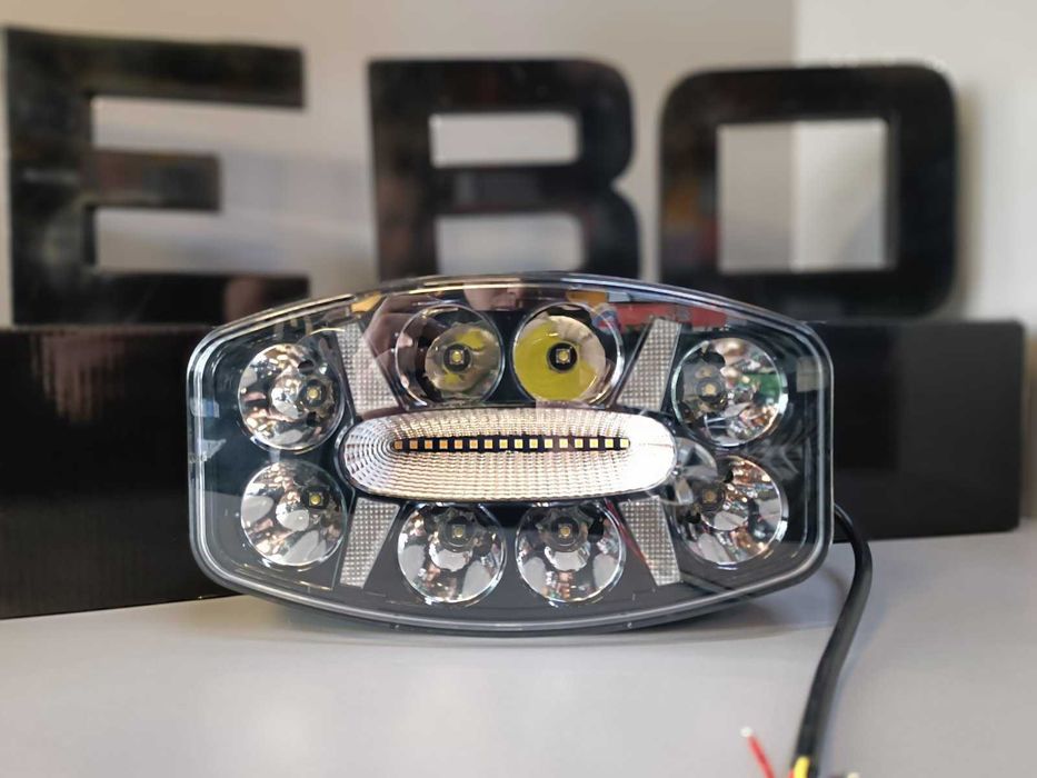 LED мощен диоден фар 12-24V за камиони трактори джипове 10C04