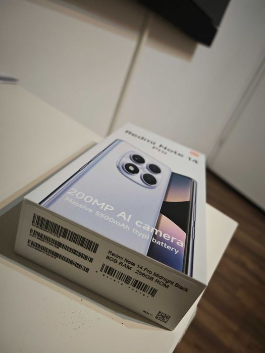 Telefon Xiaomi Redmi Note 14 Pro 4G 8GB RAM 256GB Negru