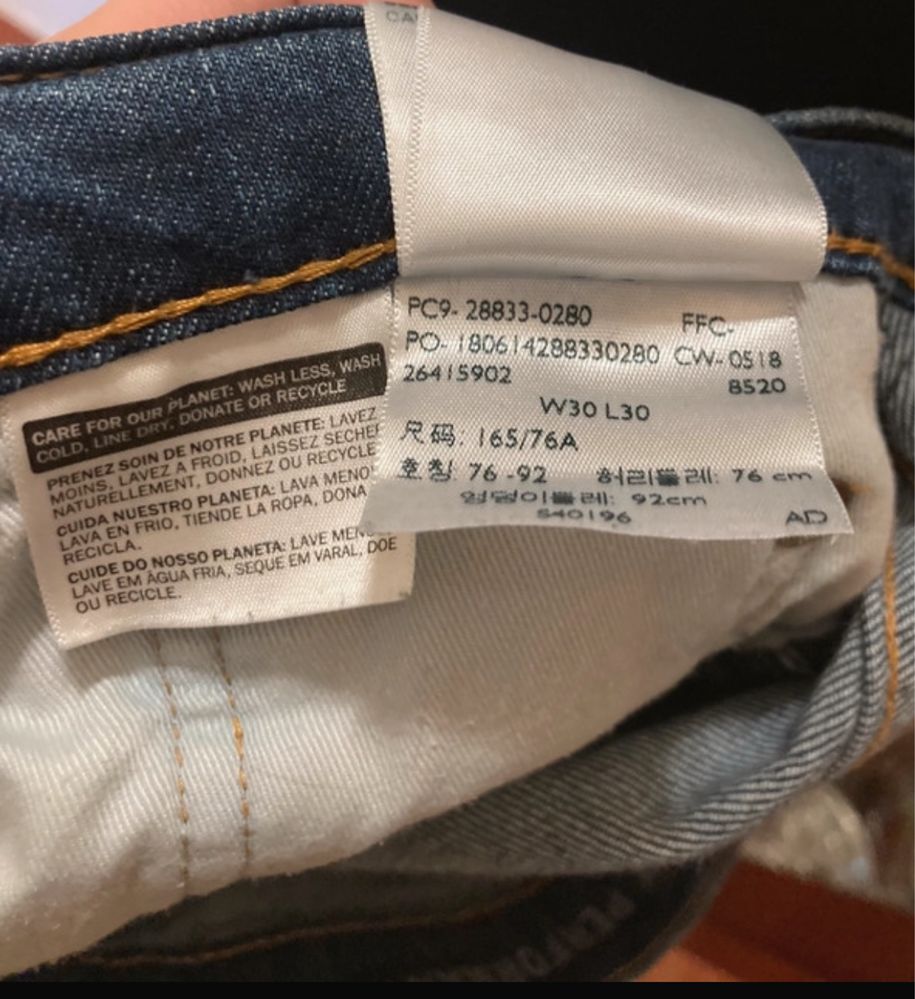 Blugi Levi's W30 L30