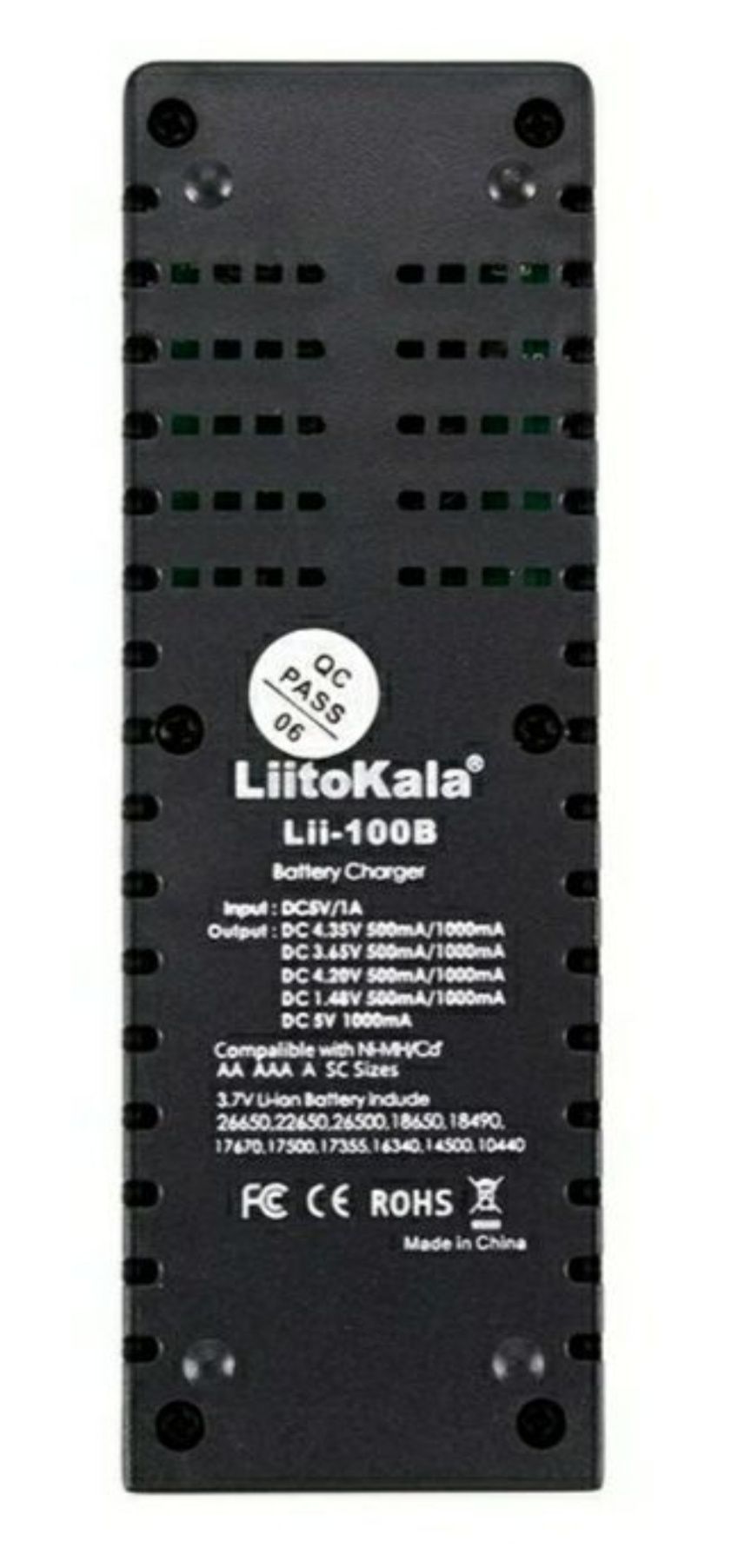 Liitokala Lii-100 умная зарядка для аккумуляторных батареек