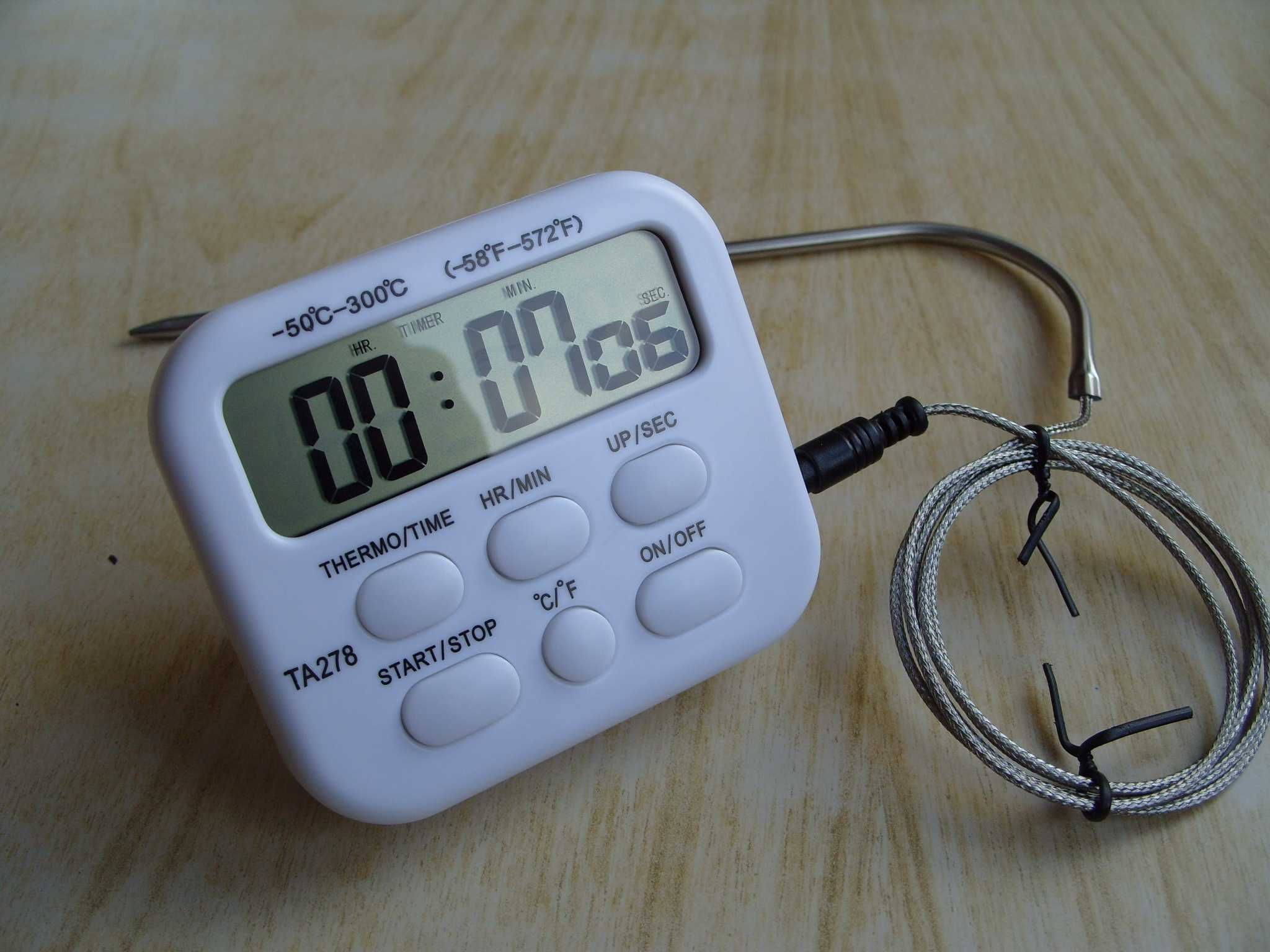 Готварски термометър с таймер и сонда - TA278.  Българско упътване