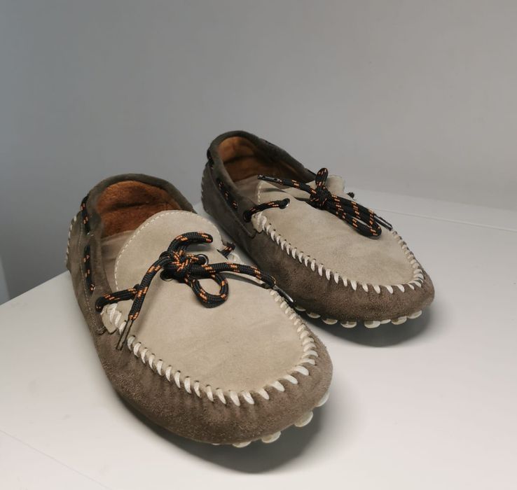 Mocasini Zara piele întoarsă