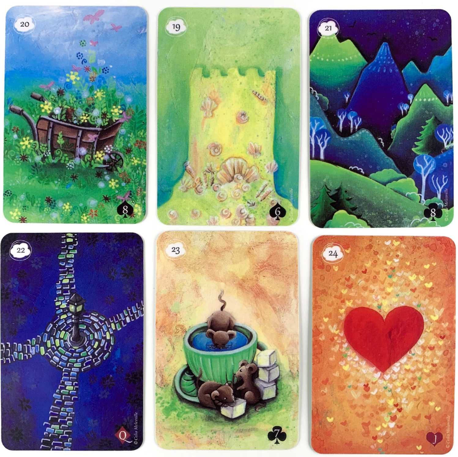 Ленорман карти:Tanis Lenormand & Pagan Lenormand & Fairytale Lenormand