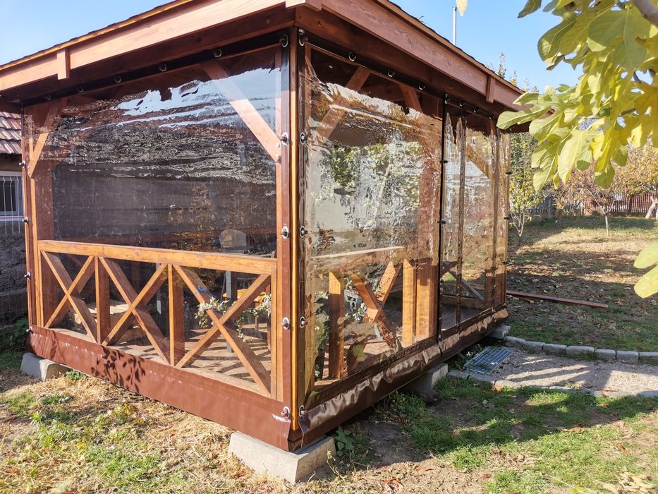 Inchideri terase și foișoare cu folie transparenta PVC Cristal