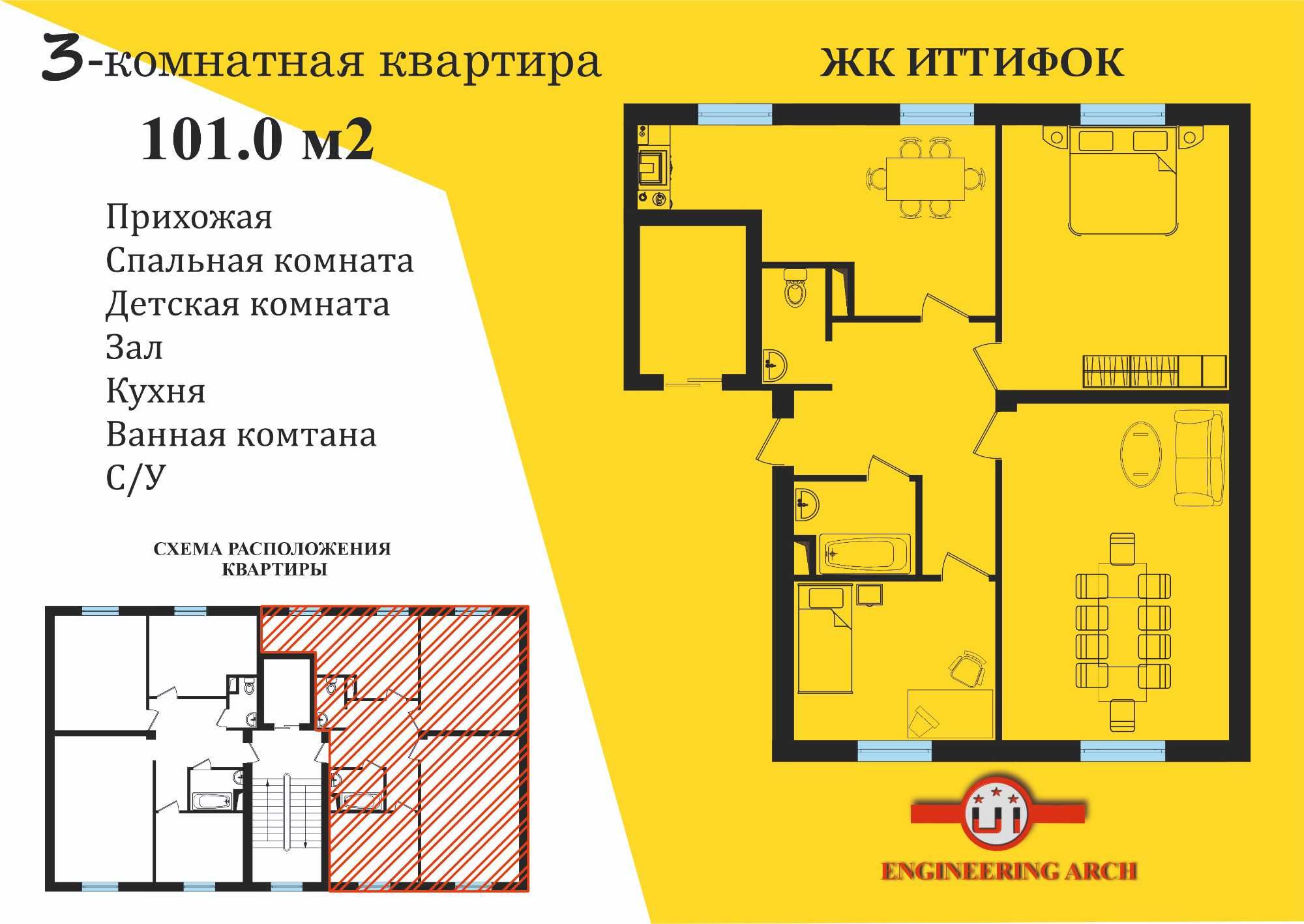 ITTIFOQ TJM Kadastorli xonadonlar / Navastroyka or-r Nazarbek, Ittifoq