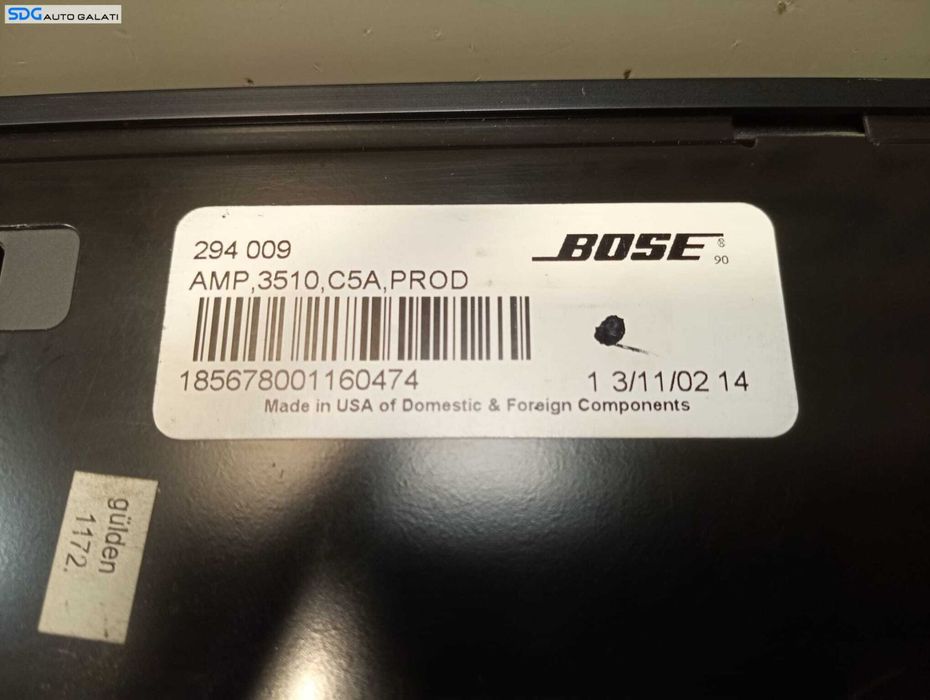 Amplificator Audio Statie Bose Audi A6 C6 2000 - 2005 Cod 294009 [M4509]
