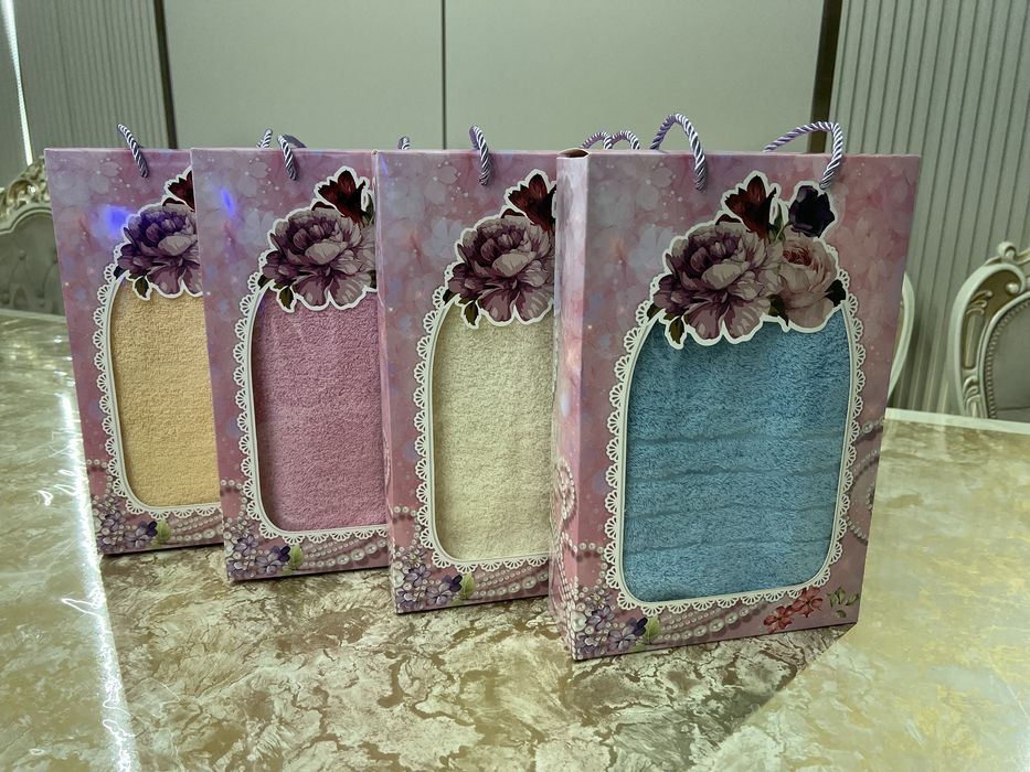 Полотенце лицевое в подарочной упаковке, 70х40см, 100% хлопок