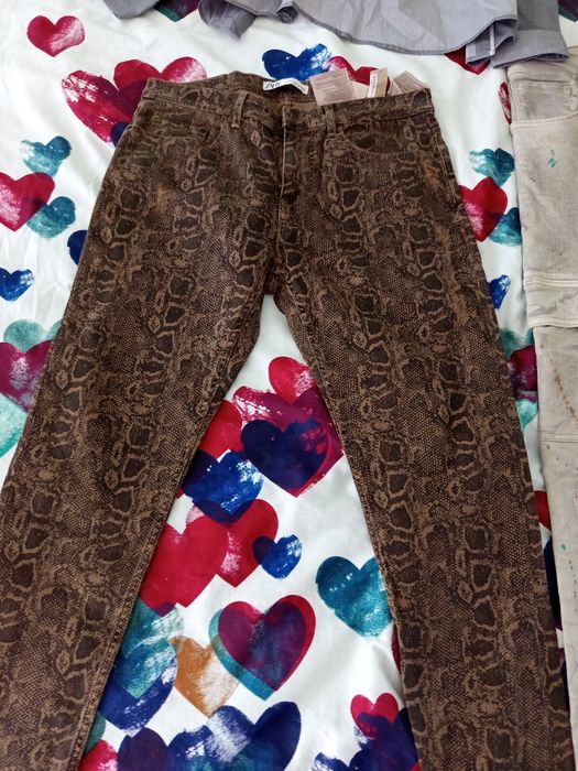 Мъжки панталони  дънки Zara,карго панталон