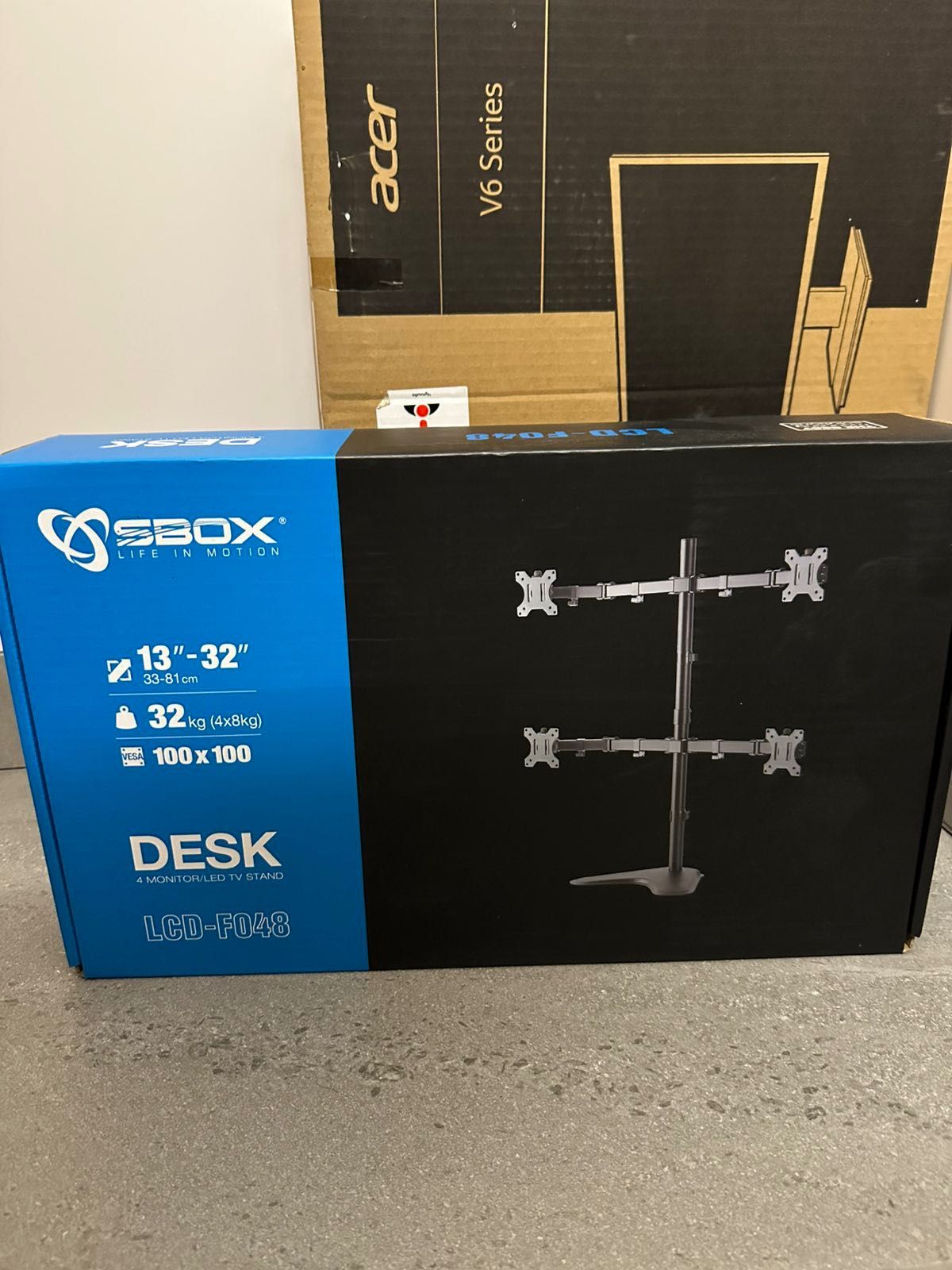 Acer Монитори 22" и Стойка SBOX 13"-32"