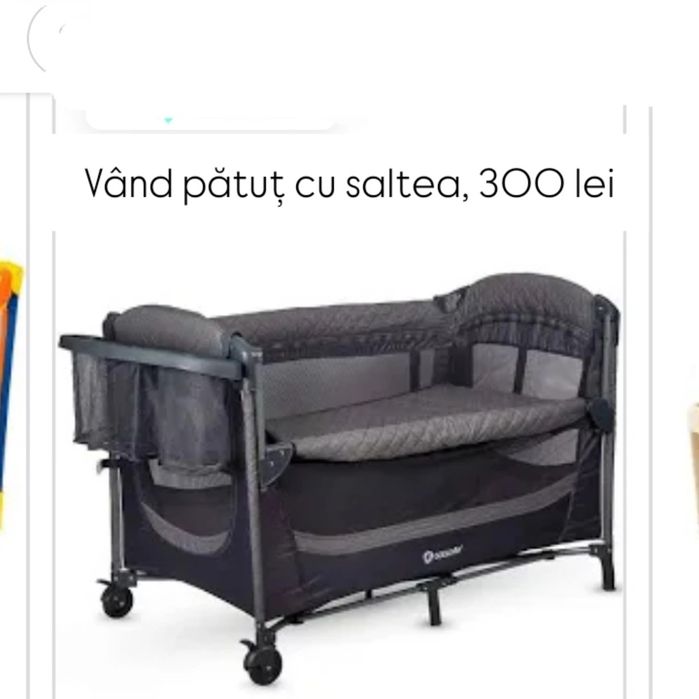Pătuț cu saltea în stare bună