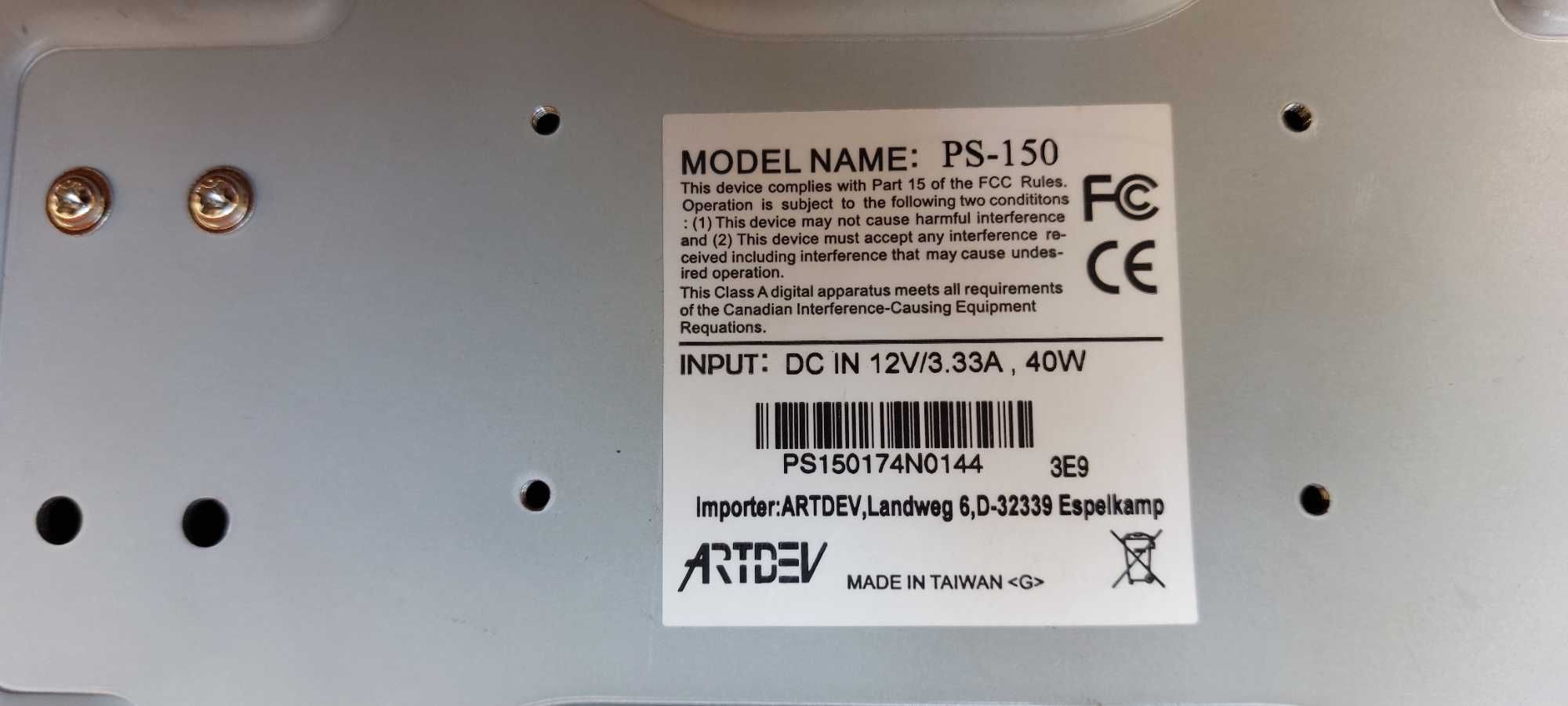 Display cu Touchscreen, pentru casa de marcaj, Artdev PS-150