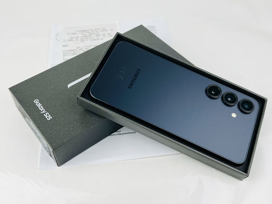 НОВ! Samsung Galaxy S25 5G 128GB 12RAM Blueblack Гаранция!