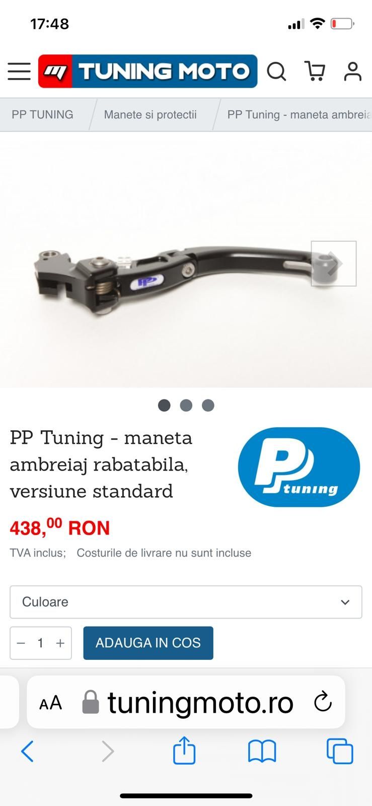 Maneta frana și ambreiaj PP Tuning