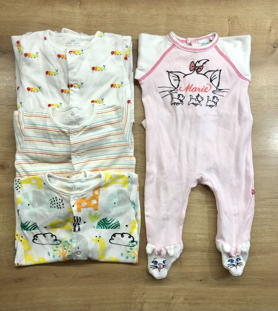 Set 4 x pijama Next + Disney baby 1-3 luni