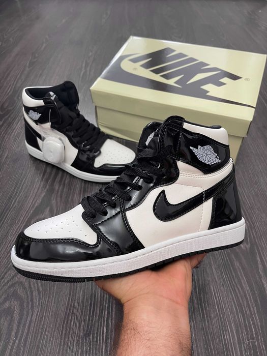 Adidasi Nike Air Jordan 1 Black/White-All Star Weeken