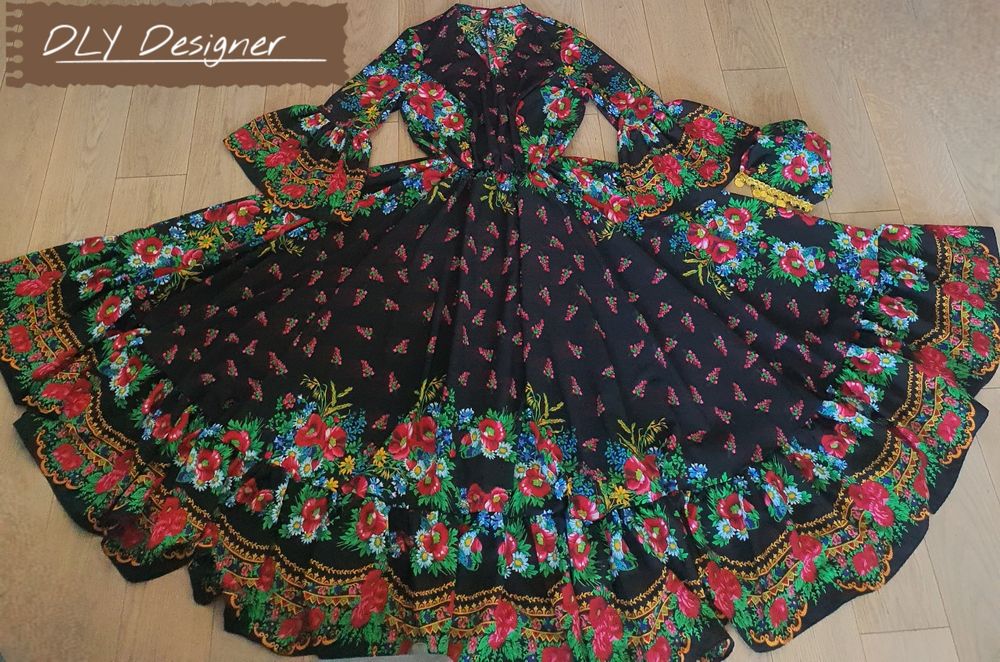 Rochie gipsy cu bandană