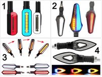 4x Semnalizări moto motocicleta scuter ATV led cursive stop