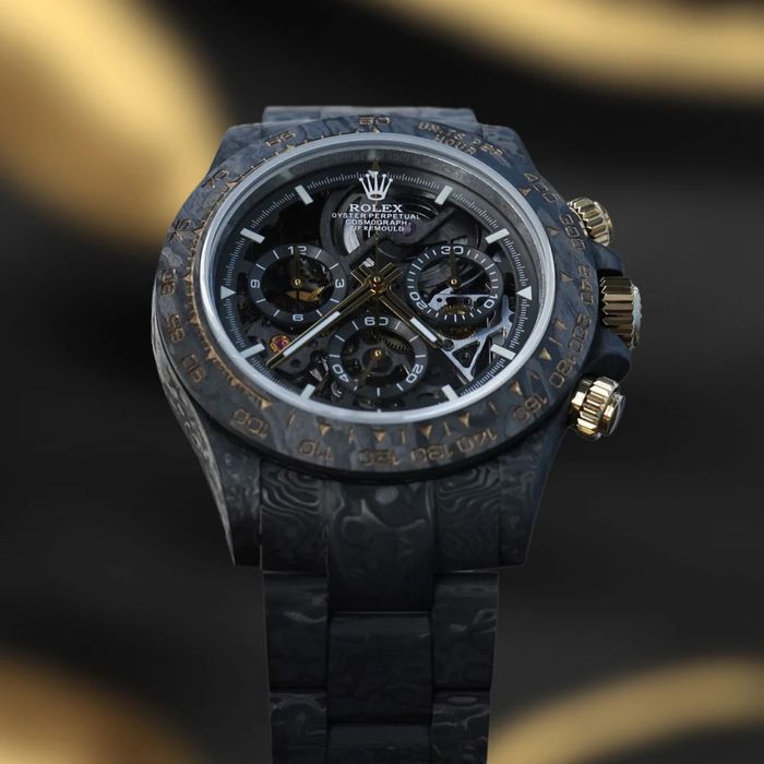 Rolex Ролекс ZIF REMOULD – Carbon Shadow in Gold (Custom Daytona 40mm)