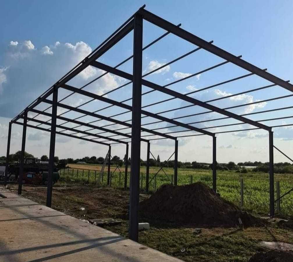 Vand structuri metalice, hale agricole sau industriale