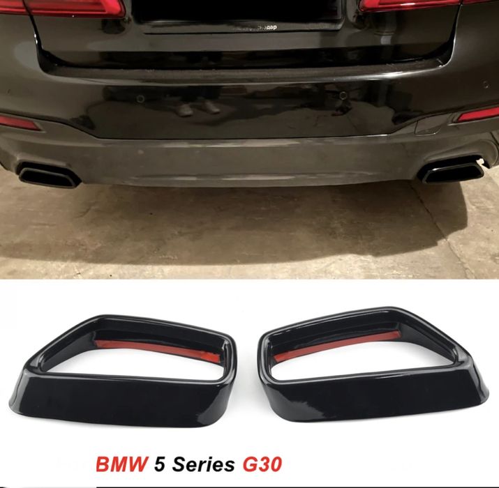 Ornament tips toba finala evacuare negru lucios Bmw seria 5 G30 G31