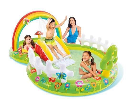 Intex бассейн горкой детский бассейн 290х180