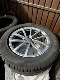 Jante + anvelope audi a6 225/60/17 pirelli iarna