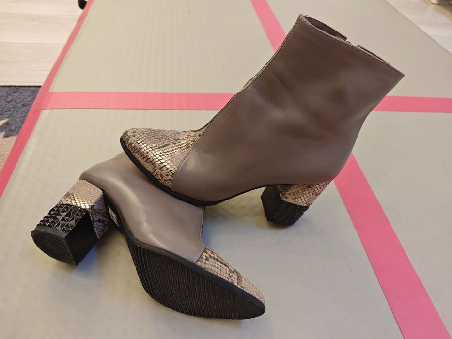 Botine piele naturală