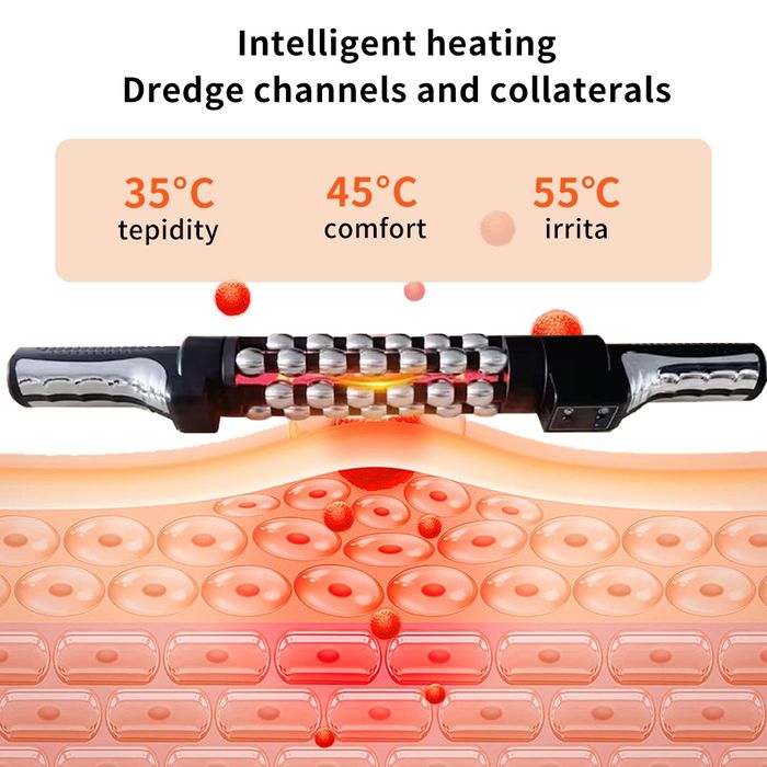 Ролков масажор със загряване,  против целулит, за отслабване и стягане