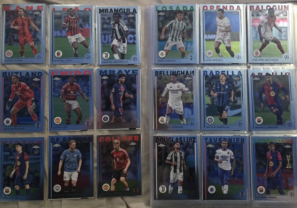 Set Complet Base Topps Chrome UCC 2024-2025