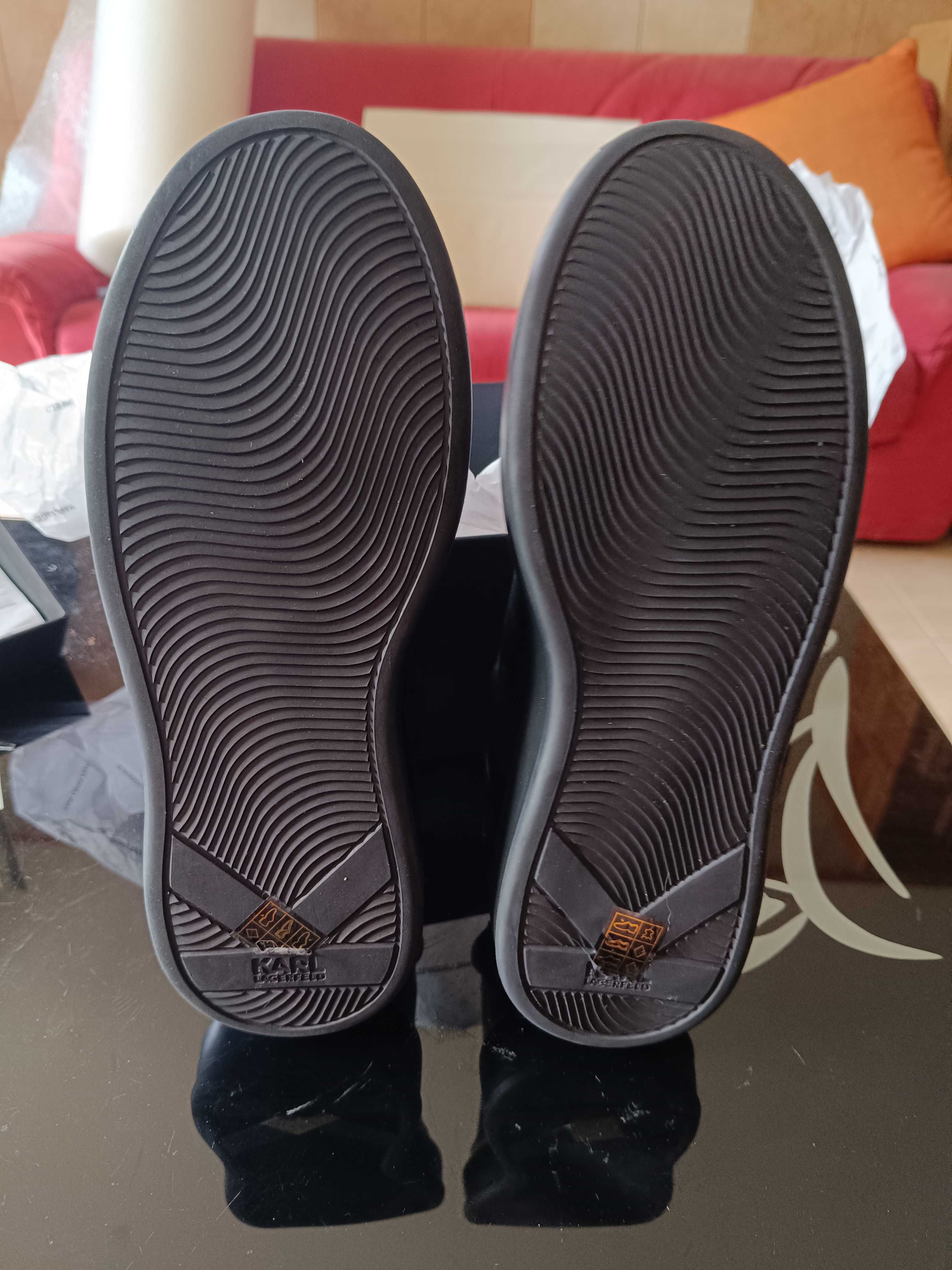 NOI! Adidasi Karl Lagerfeld 43 Originali Full Black Piele