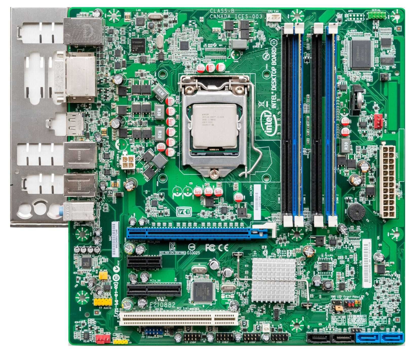 Дъно Дънна платка Intel DQ67SW 1155 DDR3