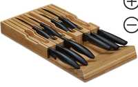 Бамбукова поставка,органайзер за ножове