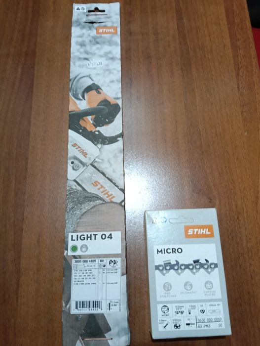 Lamă și lanţ pentru Drujba Stihl de 35 cm