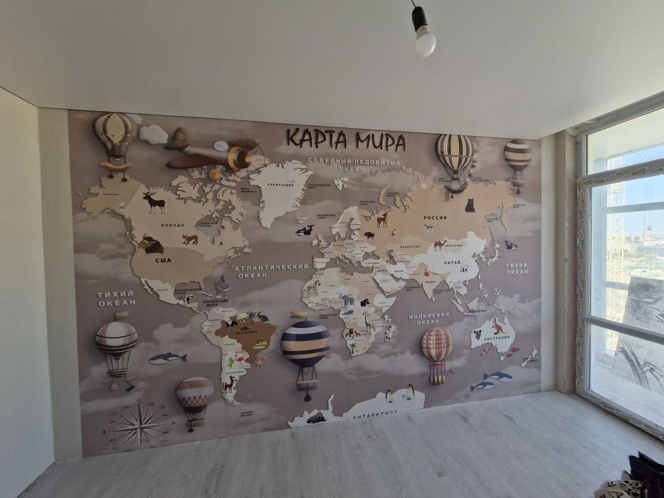 Клею обои, галтели