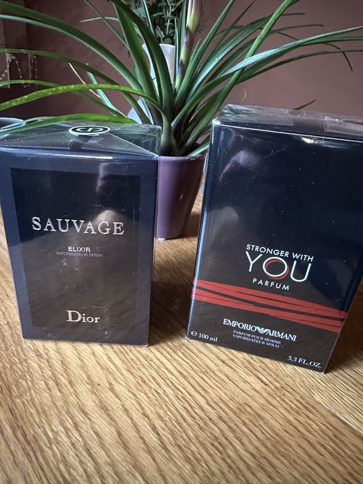 Dior Sauvage Elixir & Armani Stronger You