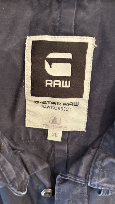 Мъжка тъмно синя памучна риза G-Star