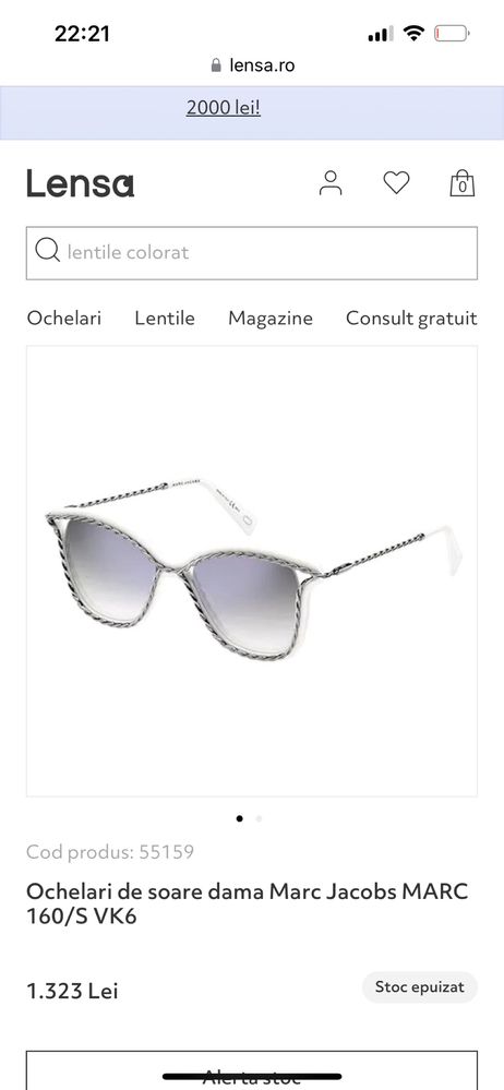 Ochelari soare marc jacobs